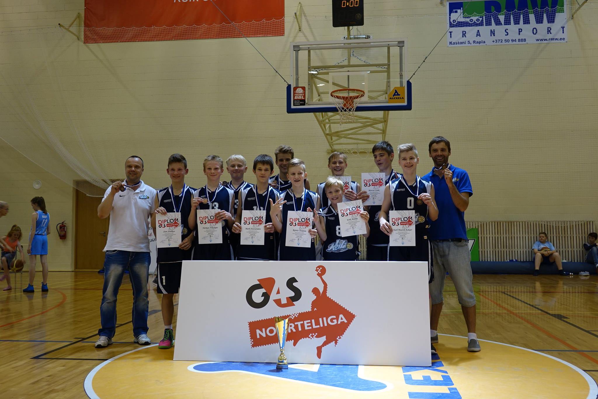 Keila Korvpallikooli U14 vanuseklassi meeskond kordas eelmisel aastal saavutatut ning võitis taaskord Eesti meistrivõistlustel pronksmedalid!