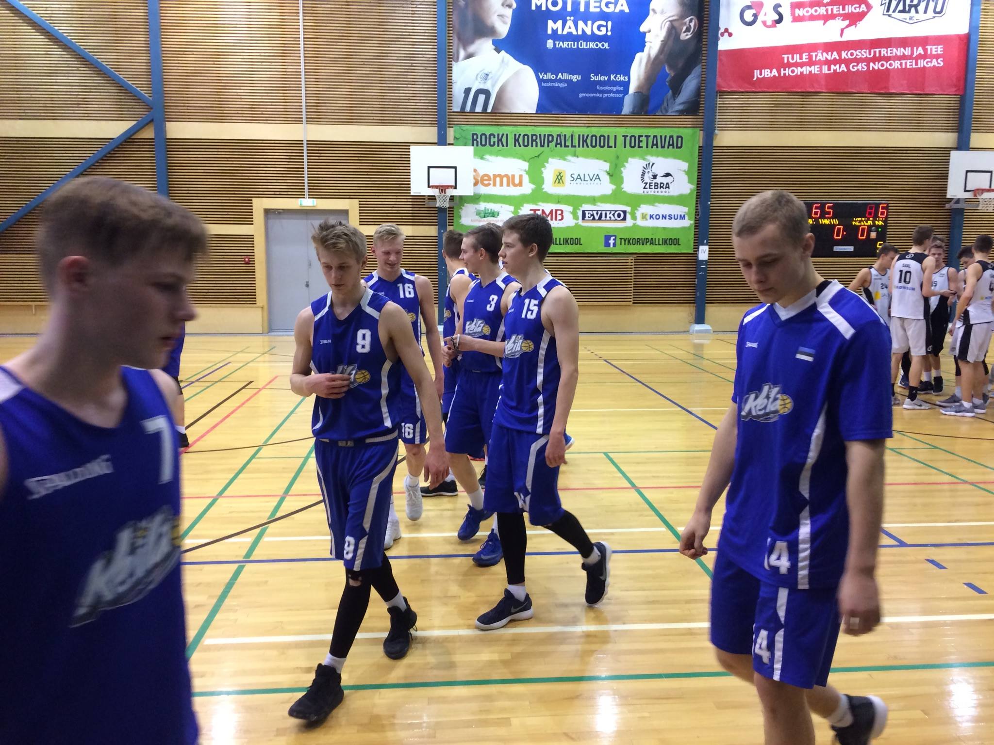U18 meeskond hoiab MV arvestuses liidrikohta
